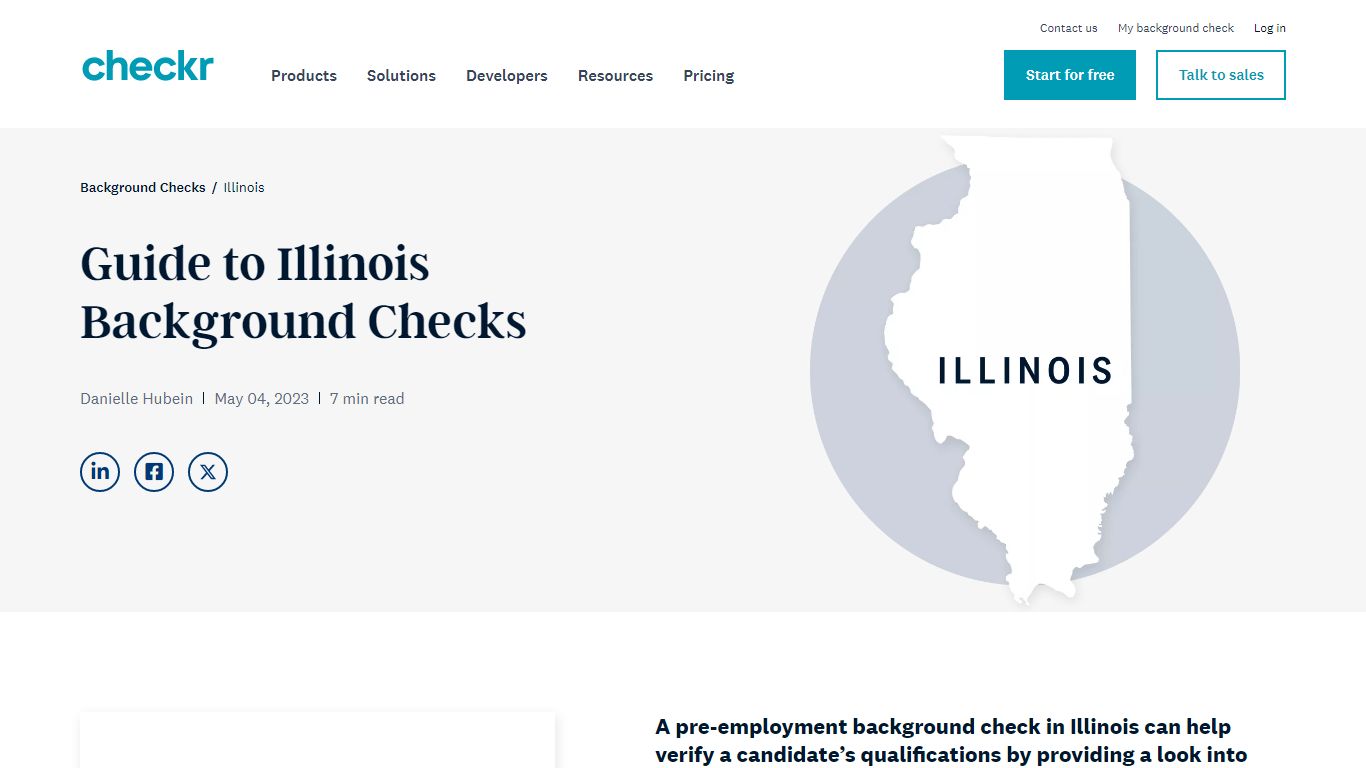 Illinois Background Checks | Checkr