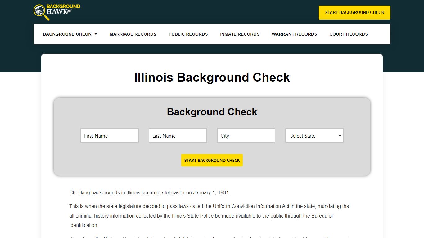 Illinois Background Check